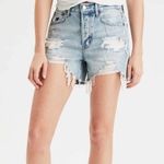 American Eagle  90’s Boyfriend Distressed/Ripped Light Wash Jean Shorts Photo 0