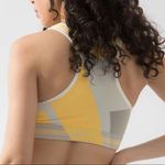 Nike Icon Clash Seamless Sports Bra Yellow Grey XS Photo 2