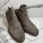 Seychelles  SEY Collection Women's Distressed Gray Suede Studded Mules 10 Western Photo 1