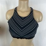 Athleta Black & White Striped Bikini Swim Bathing Suit Top 36 B/C Photo 0