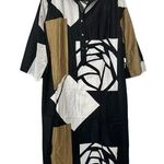 Vintage Katherine Ogust X Penthouse 1970s Printed Dress Size L Photo 0