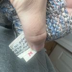 Vintage 60s Wool Space Dye Fringe Sleeve Sweater Midi Skirt Set Size M Hippie Blue Size M Photo 9