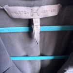 Halston Heritage 100% Silk Draped Faux Wrap Dress Gray Size 6 Photo 2