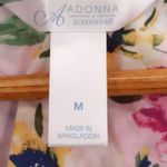 Pink Floral Button Up Sleeveless Nightgown House Dress Cotton Lounge Size M Size M Photo 2