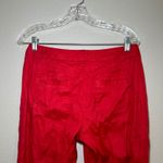 CAbi Style 5503R Valentine Trouser red flare leg pants women's 4 linen blend Photo 5