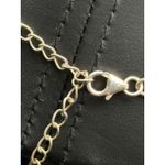 Emerald Gemstone Beaded‎ Clover Necklace Sterling Silver .925 Photo 4