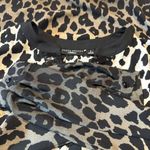 Susan Graver Long Sleeve Tunic Sequin Leopard Black Gray Tan 8 Photo 5