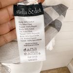 Stella & Dot  Embarcadero Pink Cream Grey Infinity Tassel Scarf, New no tags Photo 6