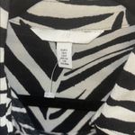 H&M  Black and White Striped Button Down Shirt Photo 2