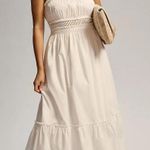 Anthropologie Mare Mare Smocked Tiered Maxi Dress sz L Photo 0