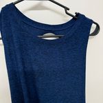 Beyond Yoga  Blue Open Back Tank Top Photo 1