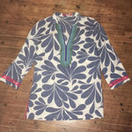 Boden water droplet India style boho ethereal tunic Blue Size 2 Photo 0