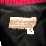 Coldwater Creek Y2K  Womens Small Jacket Black Red Velour Lace Satin Blazer VTG Photo 9
