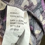 Anthropologie Jaloux gray & purple geo print empire waist midi dress size medium Photo 4