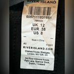 River Island New  Size 12 Black Wide Leg Boot Cut Trouser Photo 4