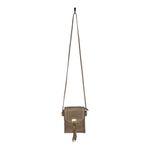 Crossbody Cell Phone Purse Small Shoulder Bag with Tassel Neutral Brown Tan Photo 2