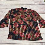 Victoria's Secret Victoria’s Secret Gold Label Vintage Pajama Set Satin Silky Red Navy Size Large Photo 2