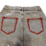 Wild Fable  Womens Distressed Fray Short Mini Skirts, Size 8, Blue Wash, Sku 1016 Photo 3