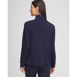 Chico's Zenergy Scuba Contrast Jacket Navy Blue Stretch Athleisure Women 3 XL New Photo 8