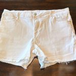 Ymi Denim Collection High-Rise Stretch White Jean Shorts Size 16 Photo 1