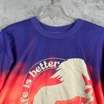 LuLaRoe  Hannah Sweatshirt‎ Womens XS Tie Dye Horse Graphic Pullover Casual Photo 3