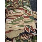 ZARA  Women's Top Shirt Linen Blend Tropical Ruffled Multi-Color Size XS EUC Photo 4