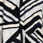 Lucky Brand Sweater Womens XS Cream Black Geometric Cardigan Neutral Bohemian Photo 5