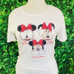 Minnie mouse white T shirt size L White Size L Photo 0
