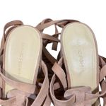 Marc Fisher  Blush Pink Lace up Caged Sandal Block Heels Women Sz 7 Photo 6