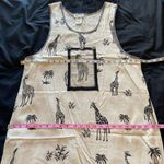 Novelty Giraffe Palm Tree Safari Print Maxi Dress Size 16 Beach Resort Photo 4