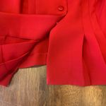 Danny & Nicole Dress Suit 16P Red 2 piece Long Sleeve Jacket Elastic Waist Skirt Photo 9