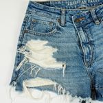 American Eagle Women's Size 4 Strigid Distressed Denim Cutoff Shorts Blue Photo 1