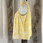 Nine West  Yellow Floral Ruffle Blouse‎ | Medium | Cottagecore Boho Chic Photo 4