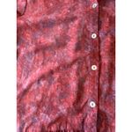 LOGO By Lori Goldstein LOGO Lori Goldstein Blouse Stretch Woven Button Women's Mosaic Red Stretch Photo 4