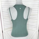 Lululemon Double Strap Yoga Tank Top Dark Forest Green 6 Ribbed Modal Silk Photo 3