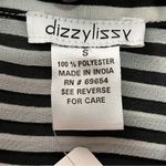 Dizzy Lizzy Sheer Mesh Striped Blouse - Size S Photo 84