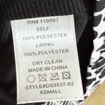 Collective Concepts Minimalist Boho Midi Dress Geometric Print 3/4 Sleeve Flattering Aesthetic XS Photo 3