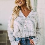 These Three Boutique Jaden Stripped Top Photo 0