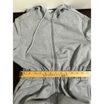 We Wore What NWT Heather Grey Zip Front Leisure Suit Jumpsuit Hoodie Size S Photo 7