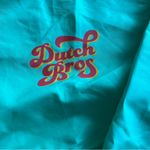Dutch Bros Coffee Windbreaker Pullover Jacket Medium Green/Yellow Blue Photo 1