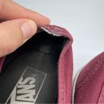 Vans  Burgundy Canvas Lace Up Sneakers Womens 9.5 Red Casual Classic Basic Photo 5