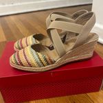 Kelly & Katie  Size 8 M Saige Spring Multicolored Strappy Slingback Wedge Sandal Photo 9