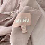 Show Me Your Mumu Lauren Tie Maxi Dress Neutral Mauve Chiffon Pink Photo 5