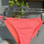 Forever 21 Bikini Low Rise Cheeky Coral Swimsuit Bottom Womens Small New Photo 2