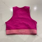 Wilo The Label Hot Pink Workout‎ Tank Top Crop Top size small Photo 1