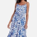 Vineyard Vines NWT  floral button front midi dress tide blue floral size medium Photo 0