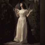 90s corset floral wedding dress Size 4 Photo 2