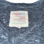 Pressbox Penn State Nittany Lions Striped V-Neck Shirt Heathered Navy Medium Pre Owned Photo 2