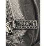 Gucci GG Jacquard Shoulder Bag Black Silver Hardware COA Leather Trim Photo 3