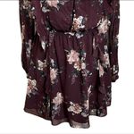 Intermix  100% silk body mini brown floral dress NWT Photo 4